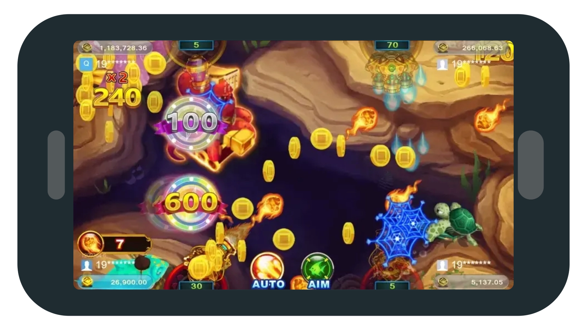 RSG 捕魚【八爪天下海霸王】遊戲畫面