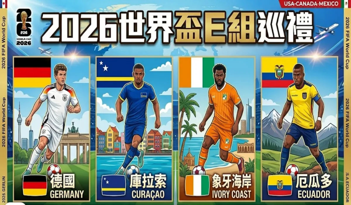 2026世界盃E組巡禮:德國、庫拉索、象牙海岸、厄瓜多
